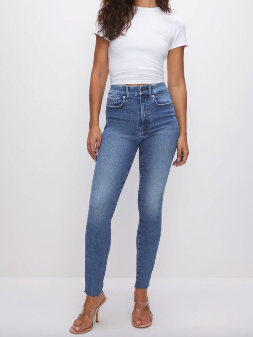 Good American Always Fits Good Waist Skinny Jeans Indigo - Size 14-18 NWT